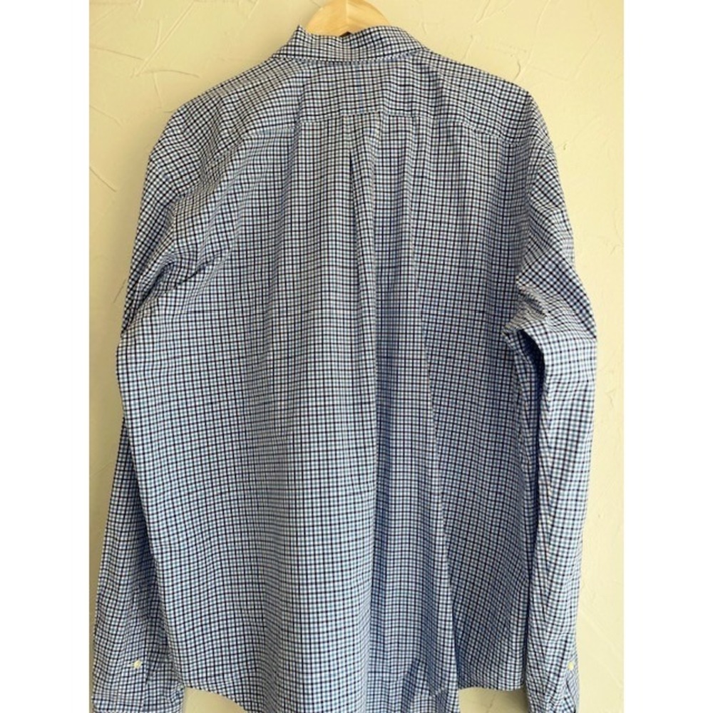 Polo Ralph Lauren Men Shirt XL Blue White Gingham Plaid NWT $98 - Picture 4 of 4